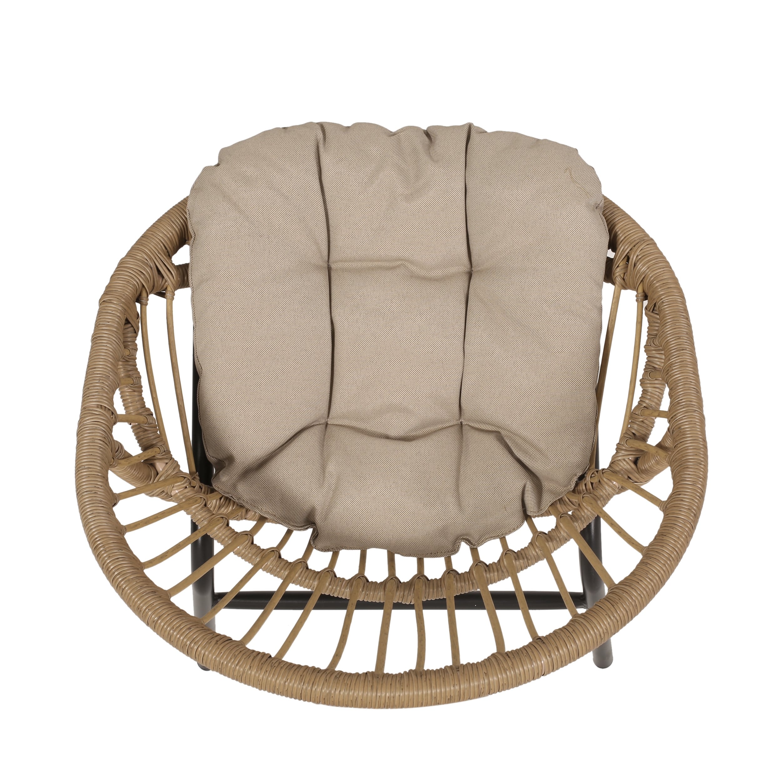 3 piece hotsell egg rattan set