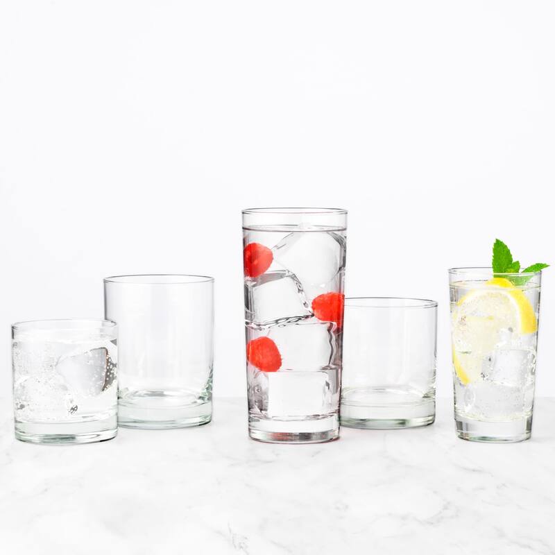 Libbey Heavy Base Highball Drinking Glasses, 8 ounce, Set of 24 - Set of 24