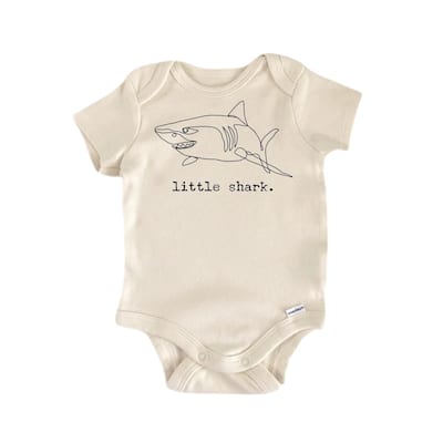 Little Shark - Baby Boy Girl Clothes Infant Bodysuit Funny Cute Newborn