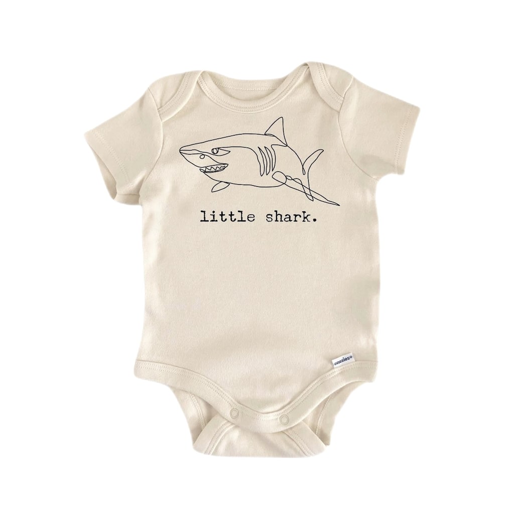 Little Shark - Baby Boy Girl Clothes Infant Bodysuit Funny Cute Newborn