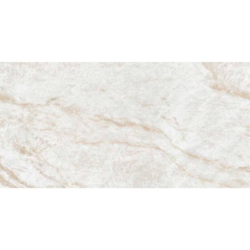 Galleria White Semi-Polished Porcelain Tile - Floor, Wall - Large Format