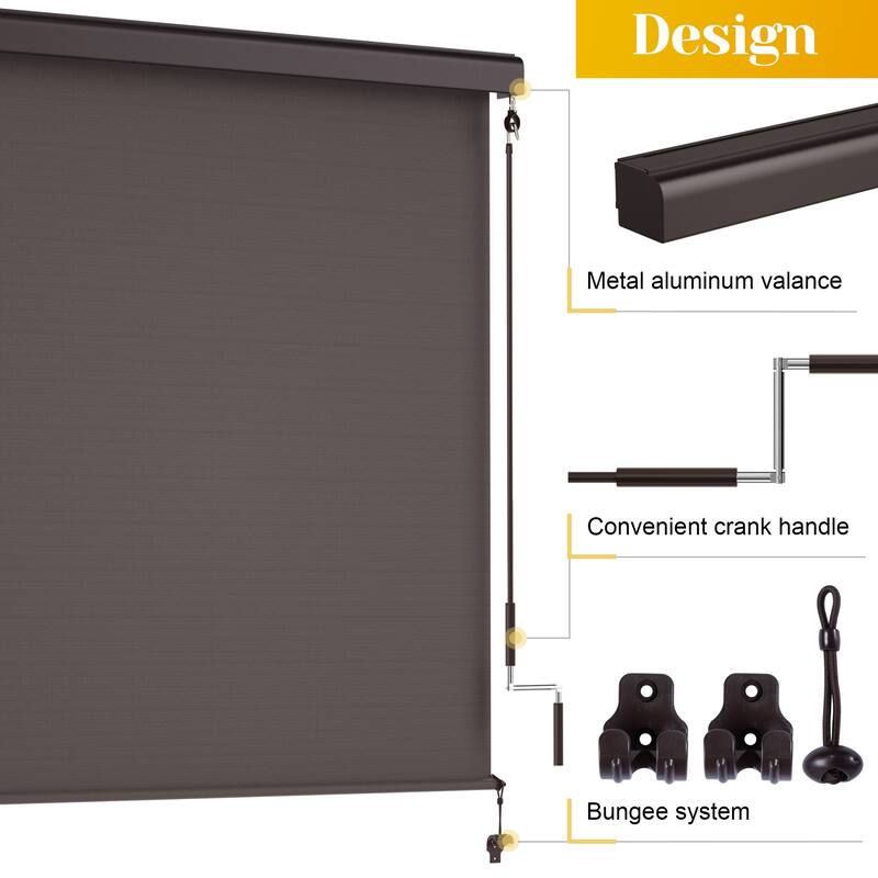 8' x 8' Outdoor Roller Shades