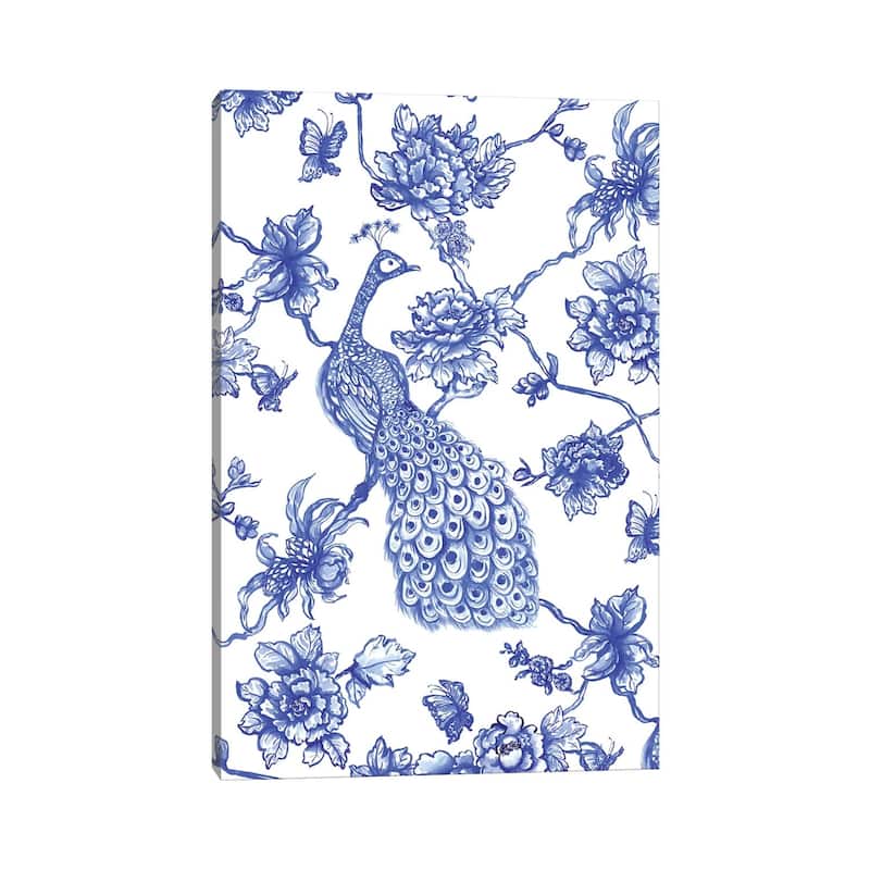 iCanvas "Chinoiserie Peacock" by Jacqueline Maldonado Canvas Print