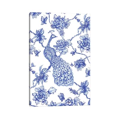 iCanvas "Chinoiserie Peacock" by Jacqueline Maldonado Canvas Print