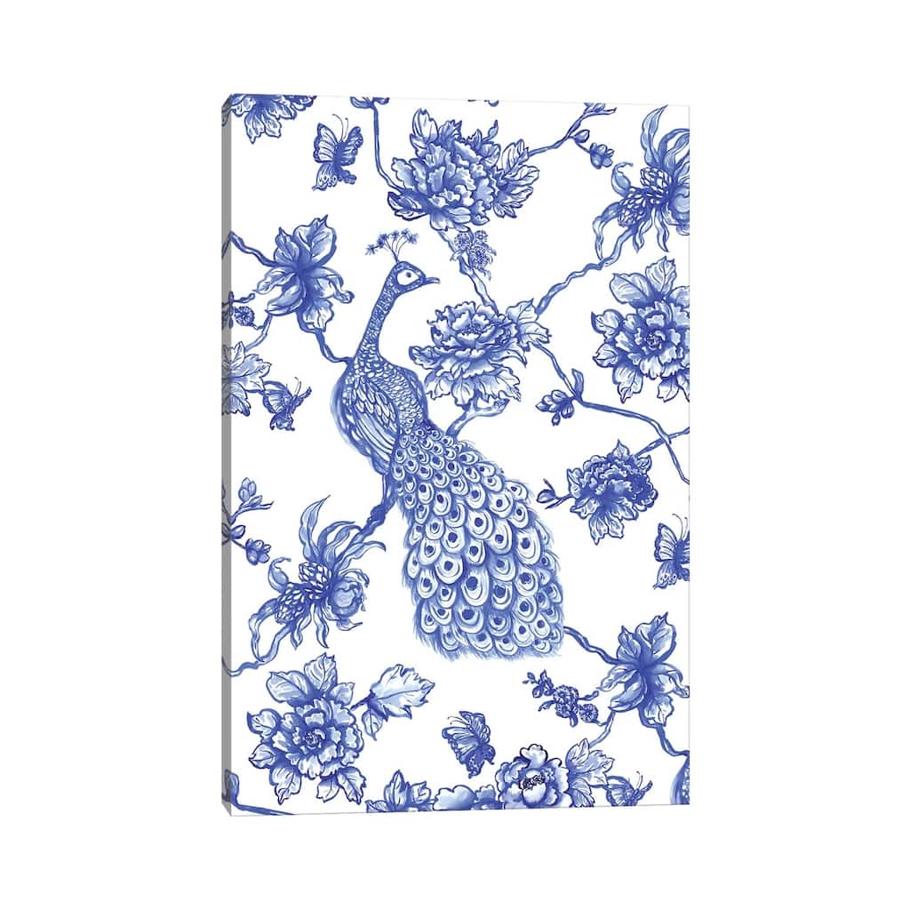 iCanvas "Chinoiserie Peacock" by Jacqueline Maldonado Canvas Print