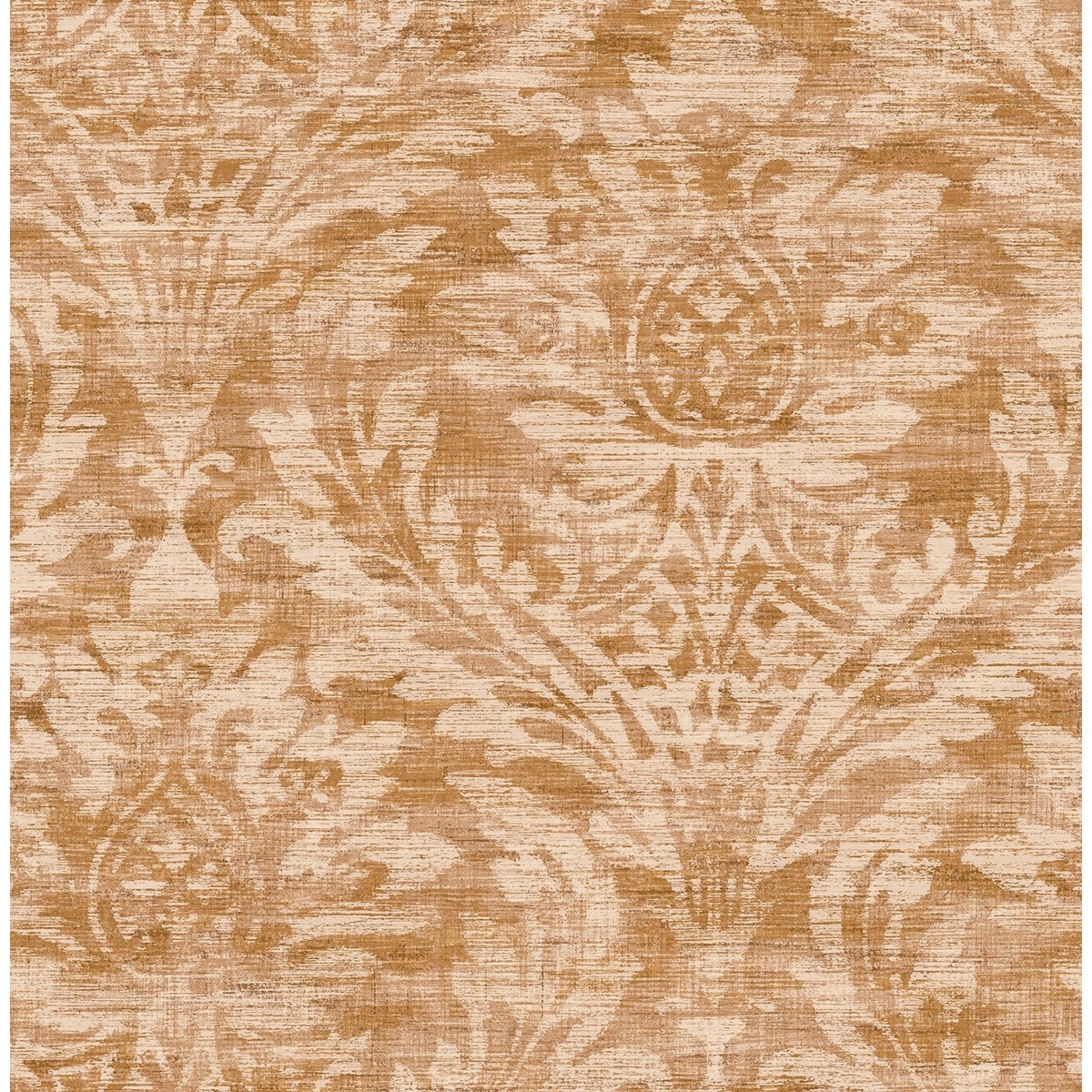 Seabrook Designs Rorie Tropical Damask Unpasted Wallpaper