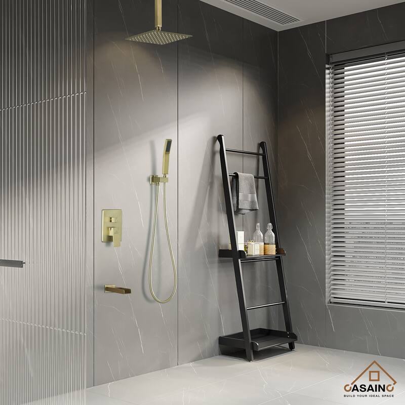CASAINC 3-Function 10-In Wall Mounted Shower System