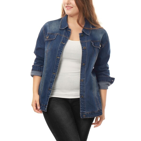 jean jacket plus size women's