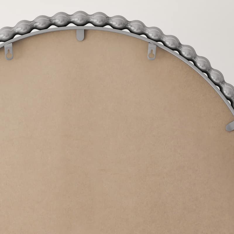 Iron Art Arch Vintage Vanity Mirror - Wall Hanging/Tabletop, Silver, Living Room - Silver