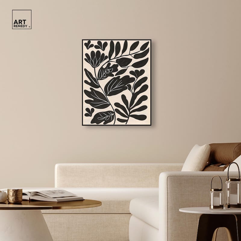 Ebony Eden Essence I Canvas by Art Remedy