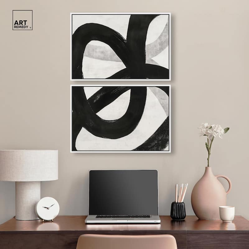 Infinite Loop I Canvas Set of 2 by Art Remedy