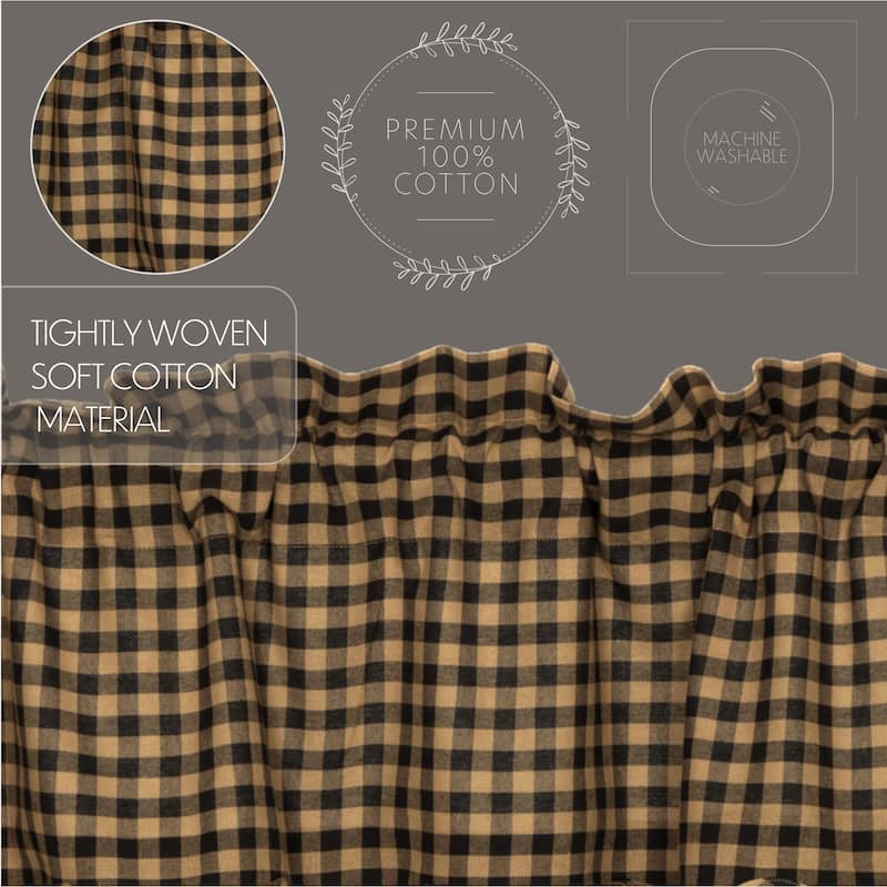 Check Scalloped Valance