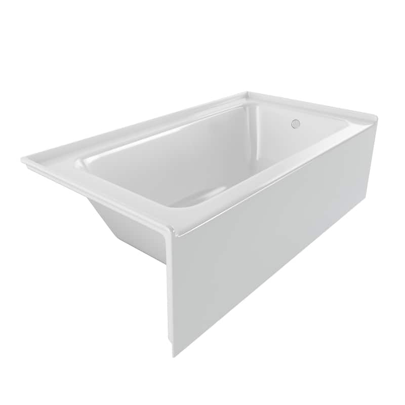 PULSE Tubs White Alcove Tub - Right