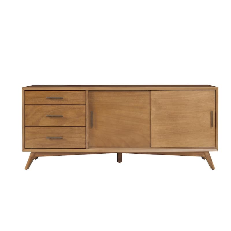 Flair 64" Acorn Mid Century Mod TV Console - 27" x 64" x 19"