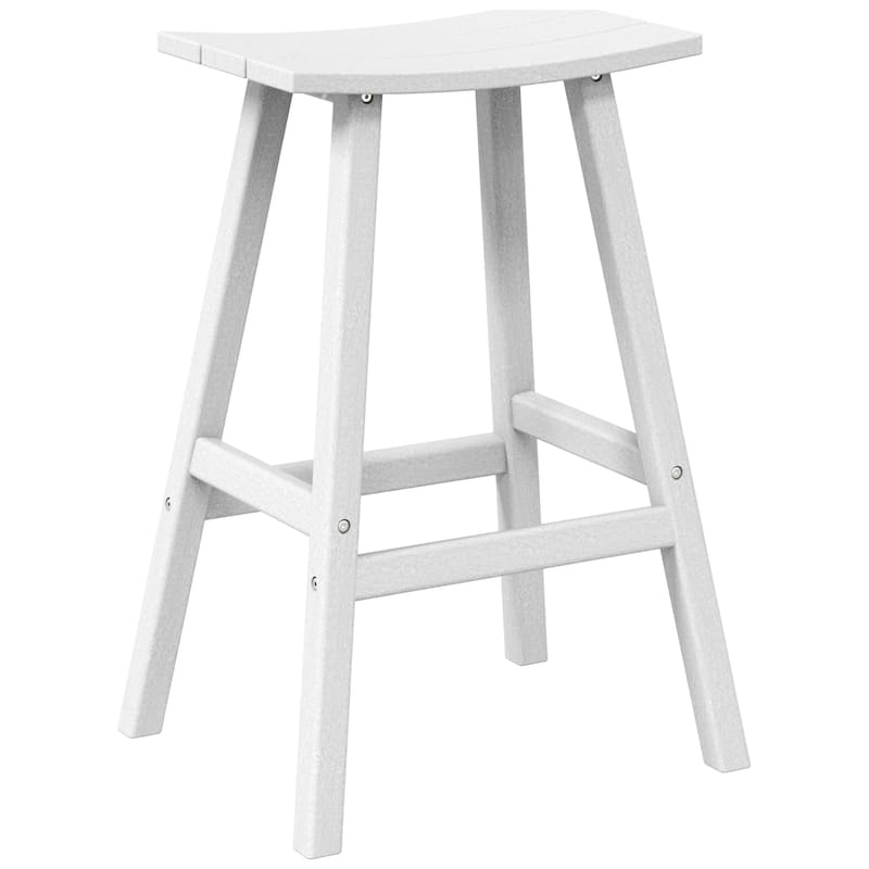 Laguna Hdpe All Weather Outdoor Patio 29" Saddle Seat Bar Stool
