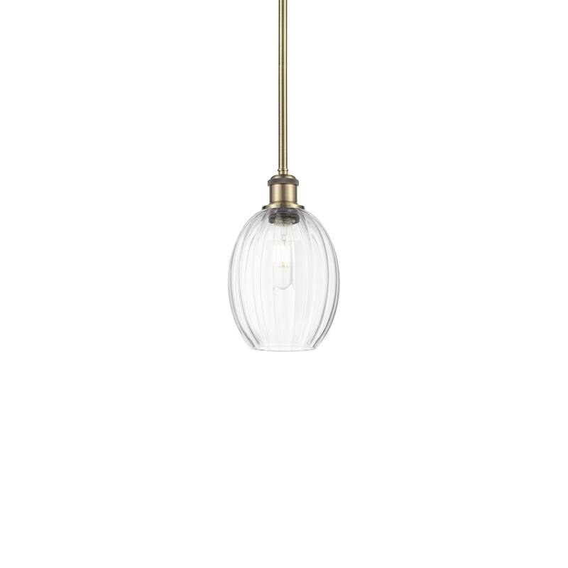 Innovations Lighting 516-1S-11-7 Preston Pendant Preston 7" Wide Mini - Antique Brass / Clear