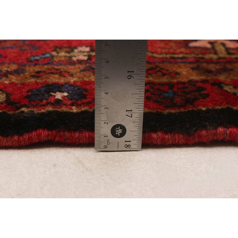 Andelz Navy, Red Rug 4'3" x 7'2" - 4'3 x 7'2