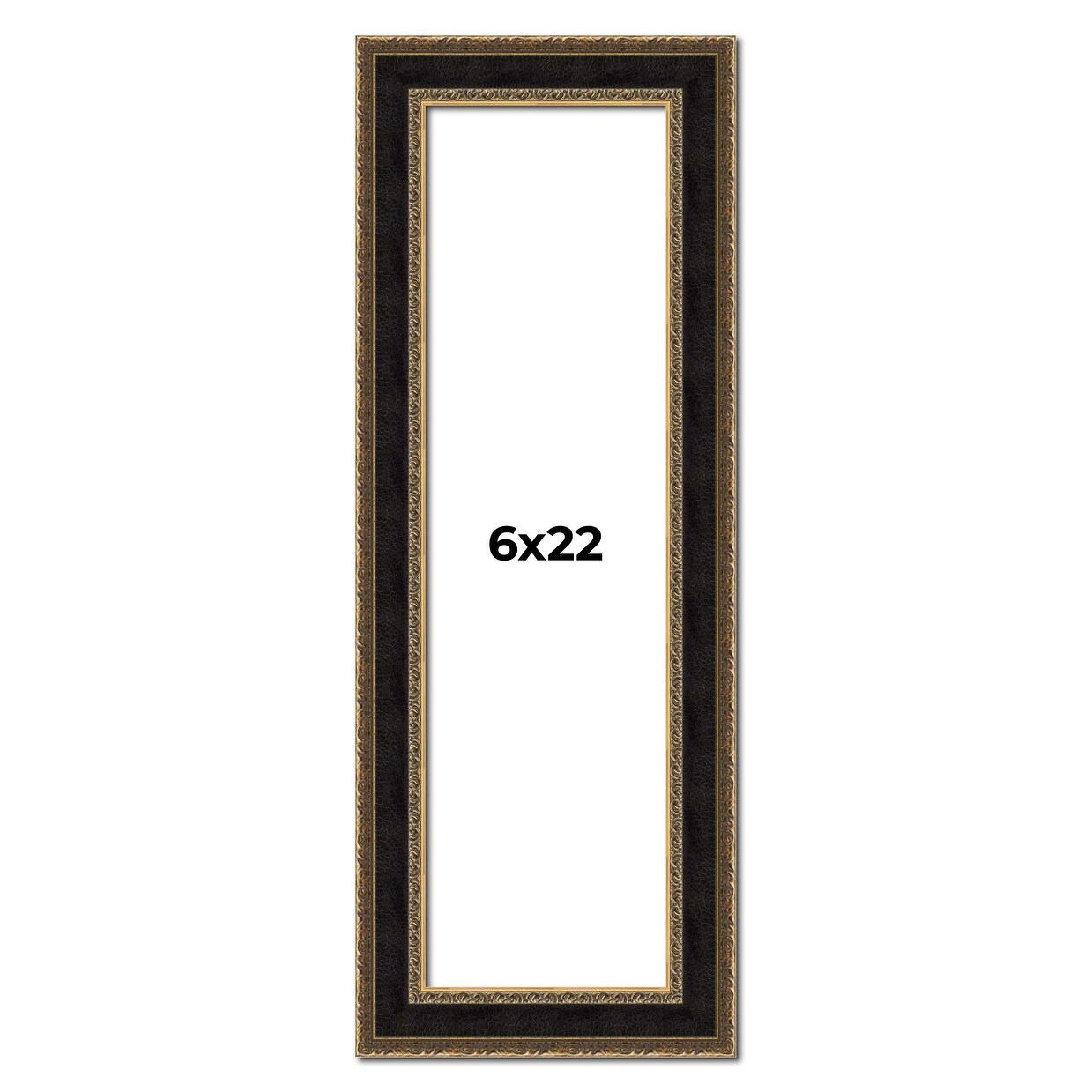 6x22 Frame Gold Antique Vintage Sold Wood Picture Frame | 1.75 Inch