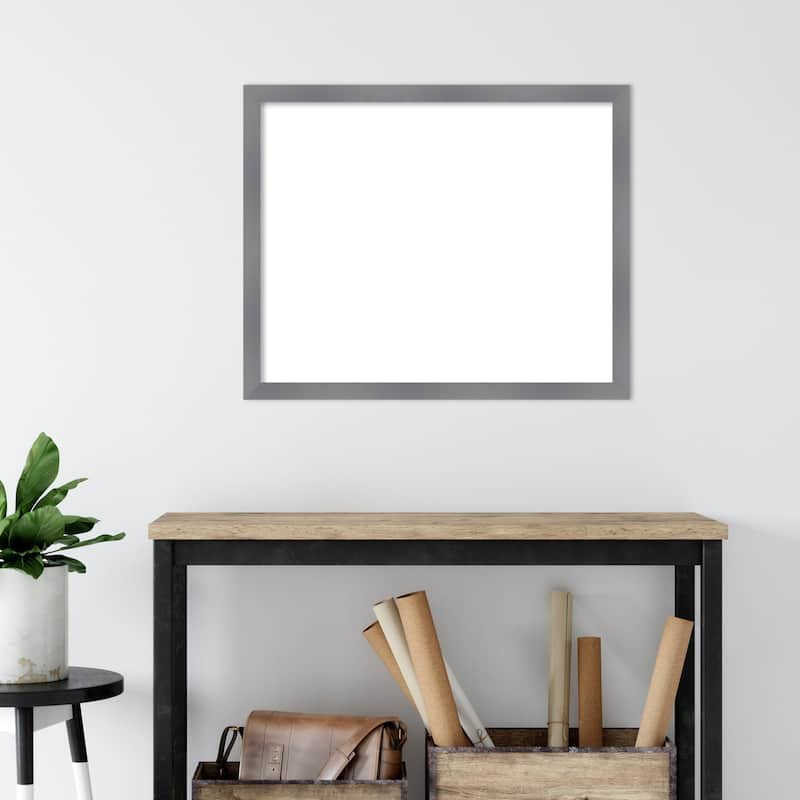 Amanti Art Edwin Grey Framed Dry Erase Magnetic Board