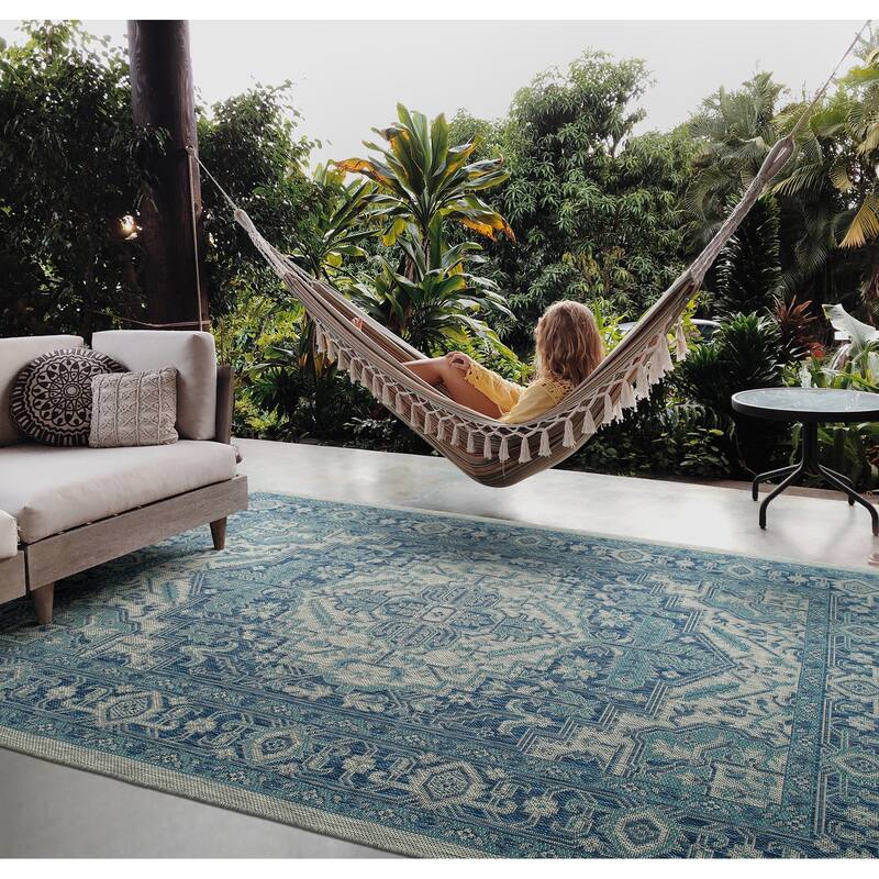 ARE01 Arelow Machine Made Flatweave Indoor - Outdoor Area Rug