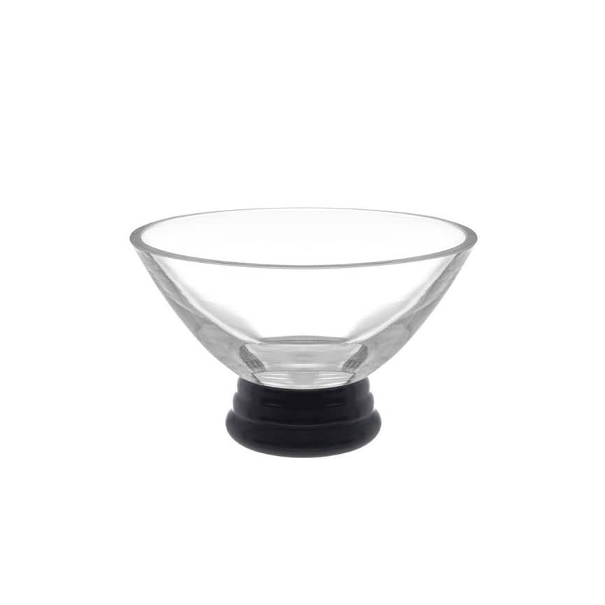 Majestic Gifts Inc. Glass Footed Dessert/ Dip Bowl W/ Black Base-5" D