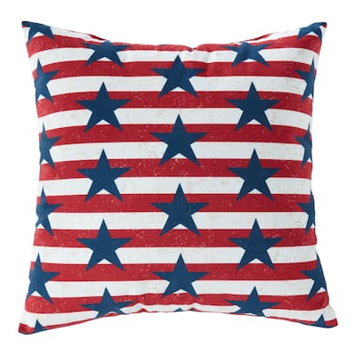 18" Americana Decorative Throw Pillow