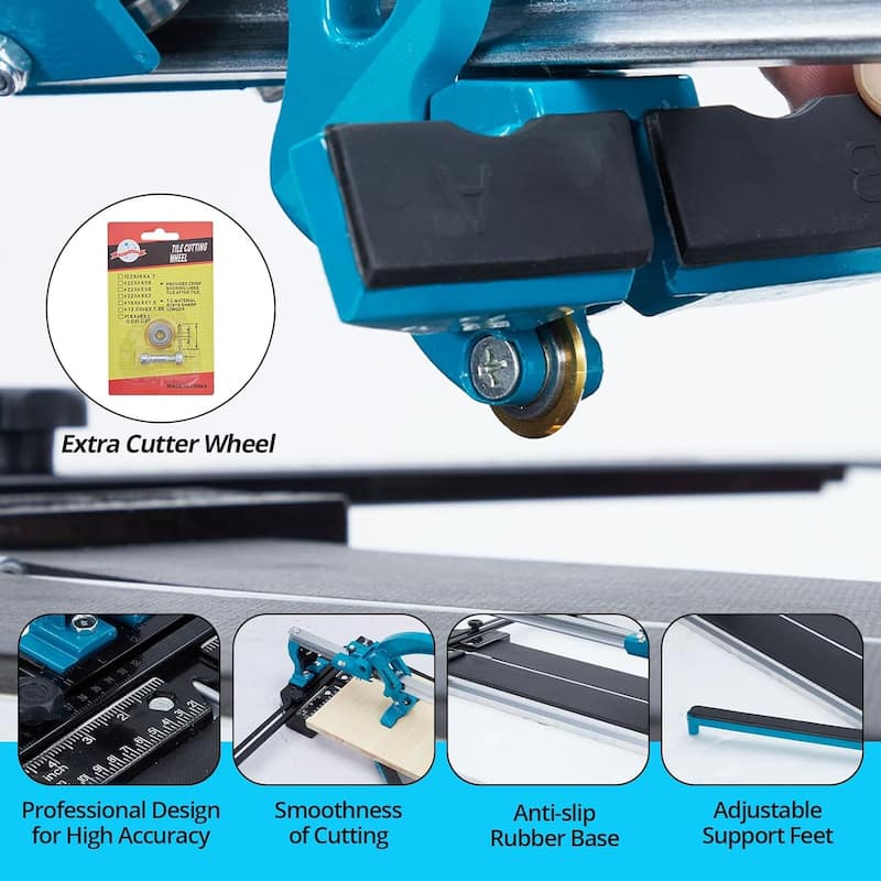 Manual Tile Cutter with Tungsten Carbide Cutting Wheel