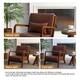 Option Coffee/PU/Brown Wood