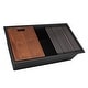 preview thumbnail 1 of 6, Ruvati 33-inch epiRock Workstation Charcoal Black Undermount Kitchen Sink - RVG2325CK