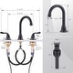preview thumbnail 23 of 34, WOWOW 8 Inch Widespread Bathroom Faucet in Morden