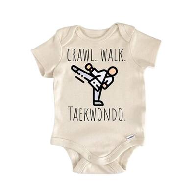 Taekwondo Martial Arts - Baby Boy Girl Clothes Infant Bodysuit Funny Cute Newborn