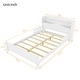 preview thumbnail 7 of 10, Full Pine Wood Platform Bed with Bookcase Headboard ,LED Motion Sensor Light, Guardrails