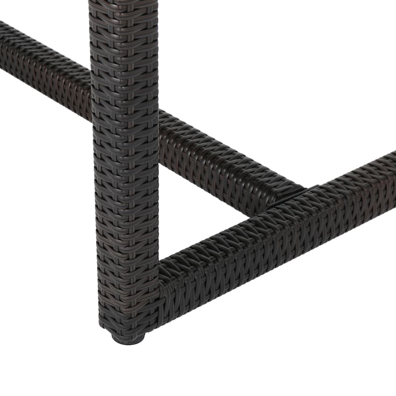 Santa Rosa PE Wicker/ Aluminum Outdoor 7-Seat Sofa Dining Set by Christopher Knight Home