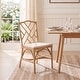 preview thumbnail 1 of 12, SAFAVIEH Chadale Rattan Dining Chair Set of 2, Fully Assembled - 23" W x 18" D x 38" H