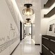 preview thumbnail 1 of 7, Modern Simple 1 Light Crystal Ceiling Light - 7.49''x6.7''