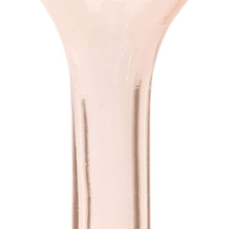 Set of Two 9" Pink Glass Trumpet Table Vases - 3.50