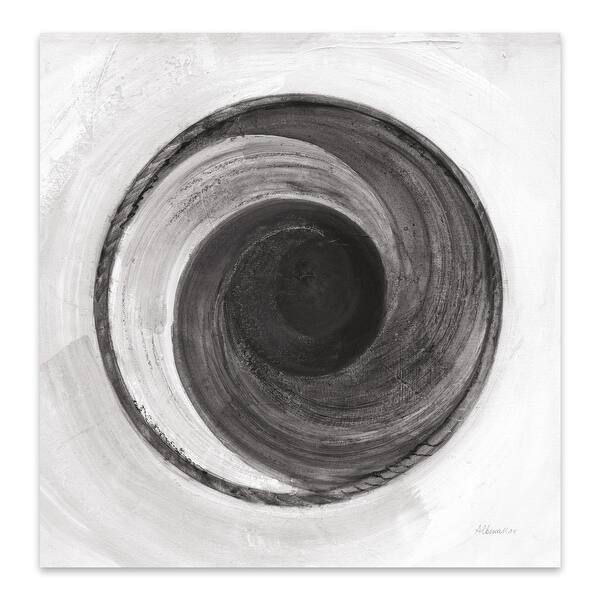 Shop Black And White Circles Food Drink Metal Wall Art Print Overstock 31237042