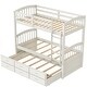 preview thumbnail 16 of 16, Pine Wood Twin Bunk Bed with Trundle