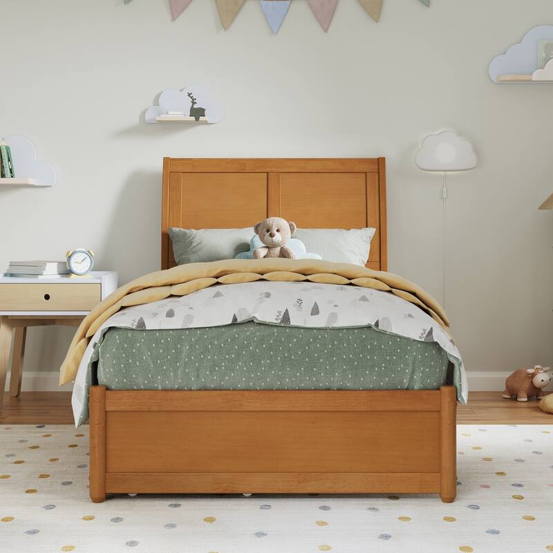 Andorra Platform Bed with Panel Footboard and Storage Drawers