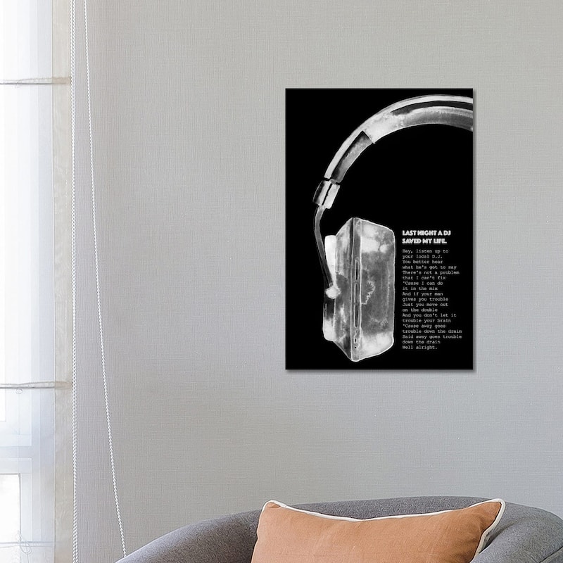 iCanvas "Last Night A DJ" by Mercedes Lopez Charro Canvas Print - 26x18x1.5