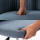 preview thumbnail 23 of 33, Home Office Chair Twill Fabric Ergonomic Desk Chair Computer Task Chair Vanity Chair
