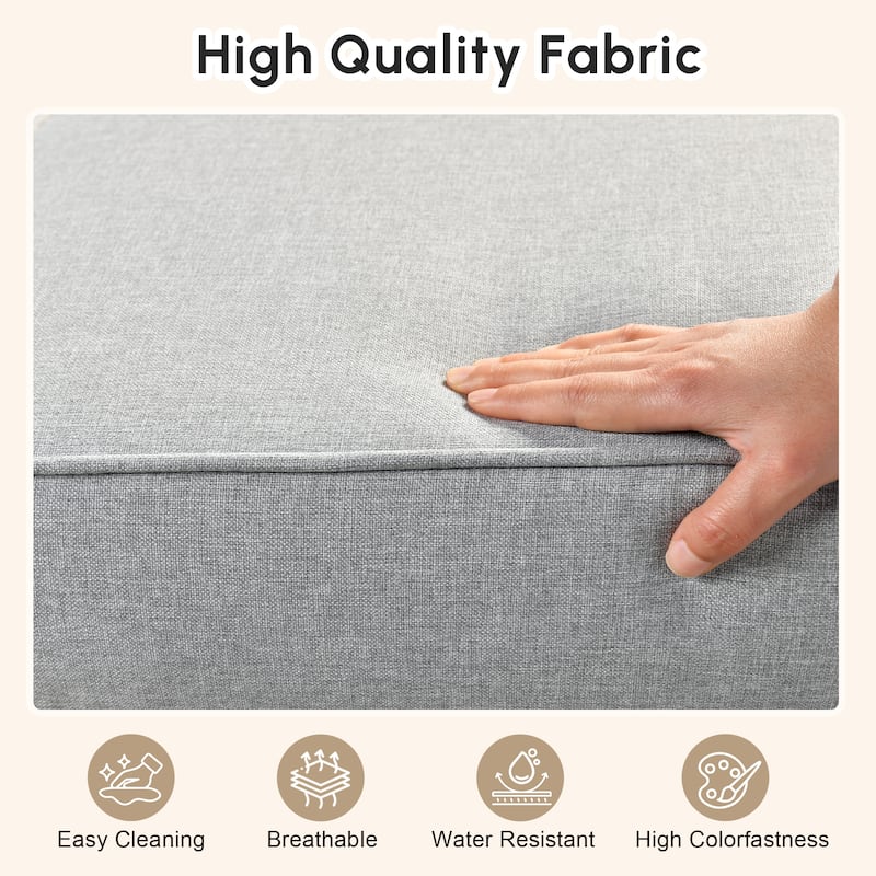 HOOOWOOO 2-piece Outdoor/Indoor Chair Cushion Set