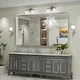 preview thumbnail 20 of 60, TokeShimi Modern Metal Frame Bathroom Vanity Wall Mirror 55x36 - Silver