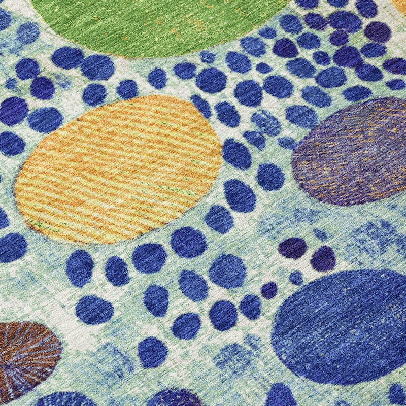 HomeRoots Geometric Transitional Rectangle Outdoor Rug
