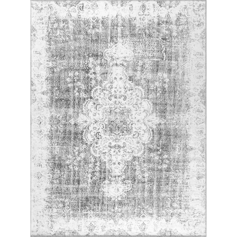 Vintage Medallion Machine Washable Non Slip Area Rugs for Living Room Bedroom Kitchen