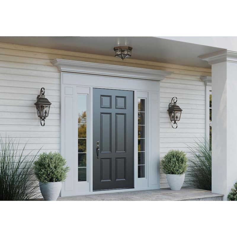 Four-Light Beveled Glass 11-1 8" Close-to-Ceiling - 6.750" x 11.000" x 11.000"