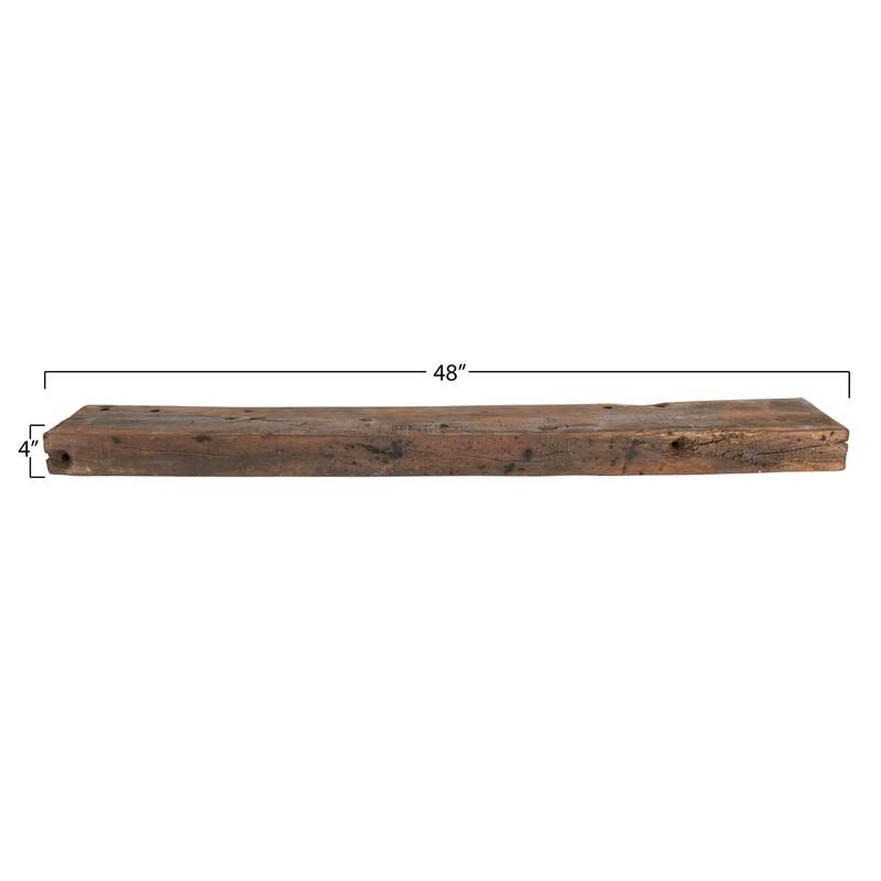 Reclaimed Wood Floating Wall Shelf