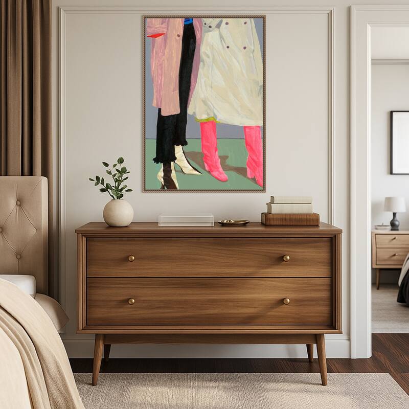 Siblings by Sophia Novosel (23 x 33 in.), Framed Canvas Wall Art Print