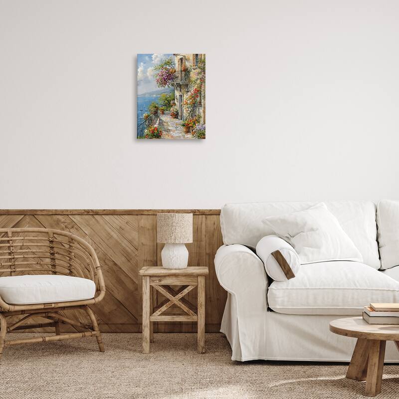 Stupell Botanical Lined Seaside Canvas Wall Art Design By Franklyn Gregory
