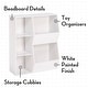 preview thumbnail 4 of 11, RiverRidge Kids Playroom Toy Organizer and Bookcase with 3 Cubbies and 2 Veggie Storage Bins